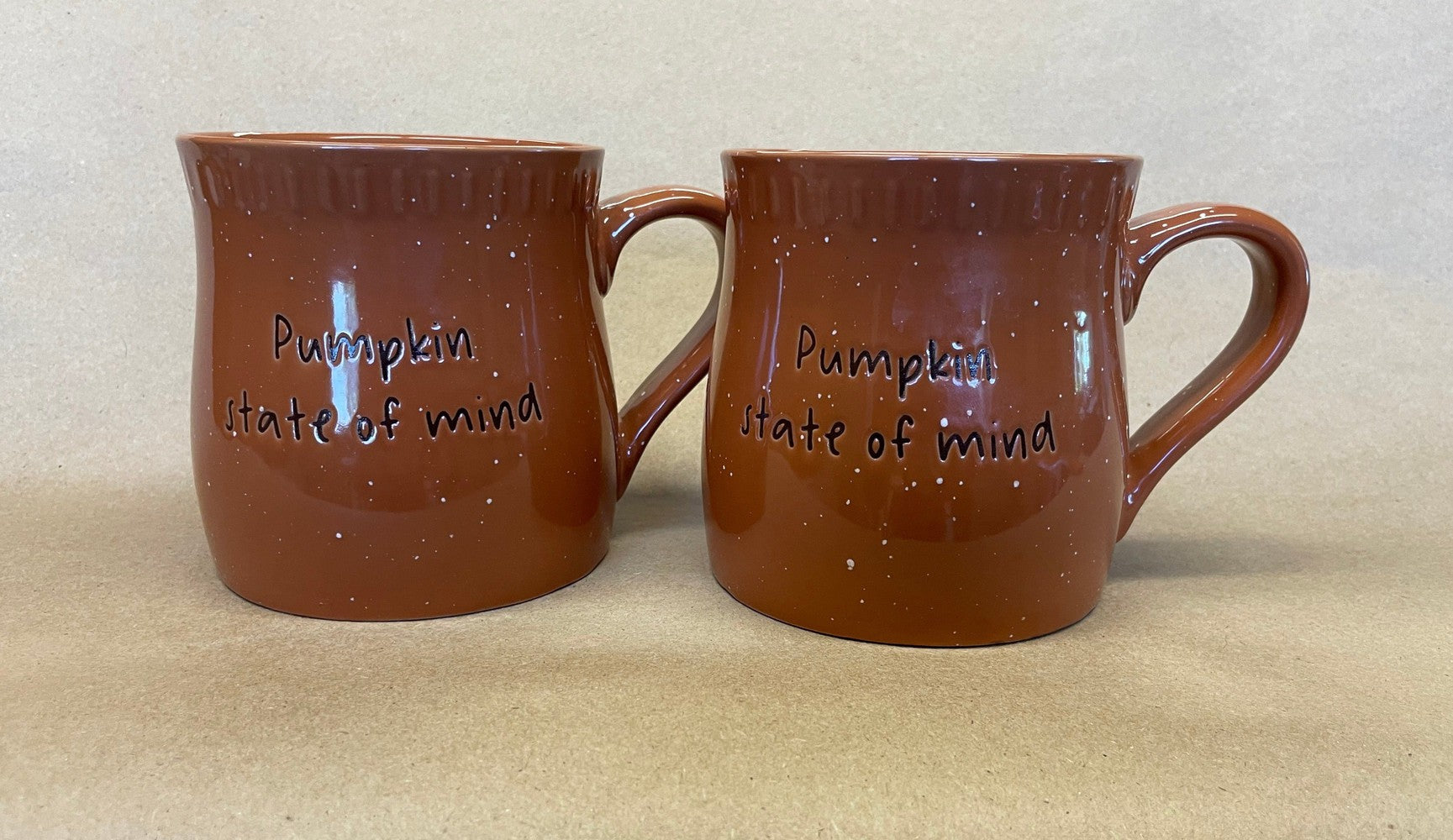 10 Strawberry Street Pumpkin State of Mind Mugs-Pair