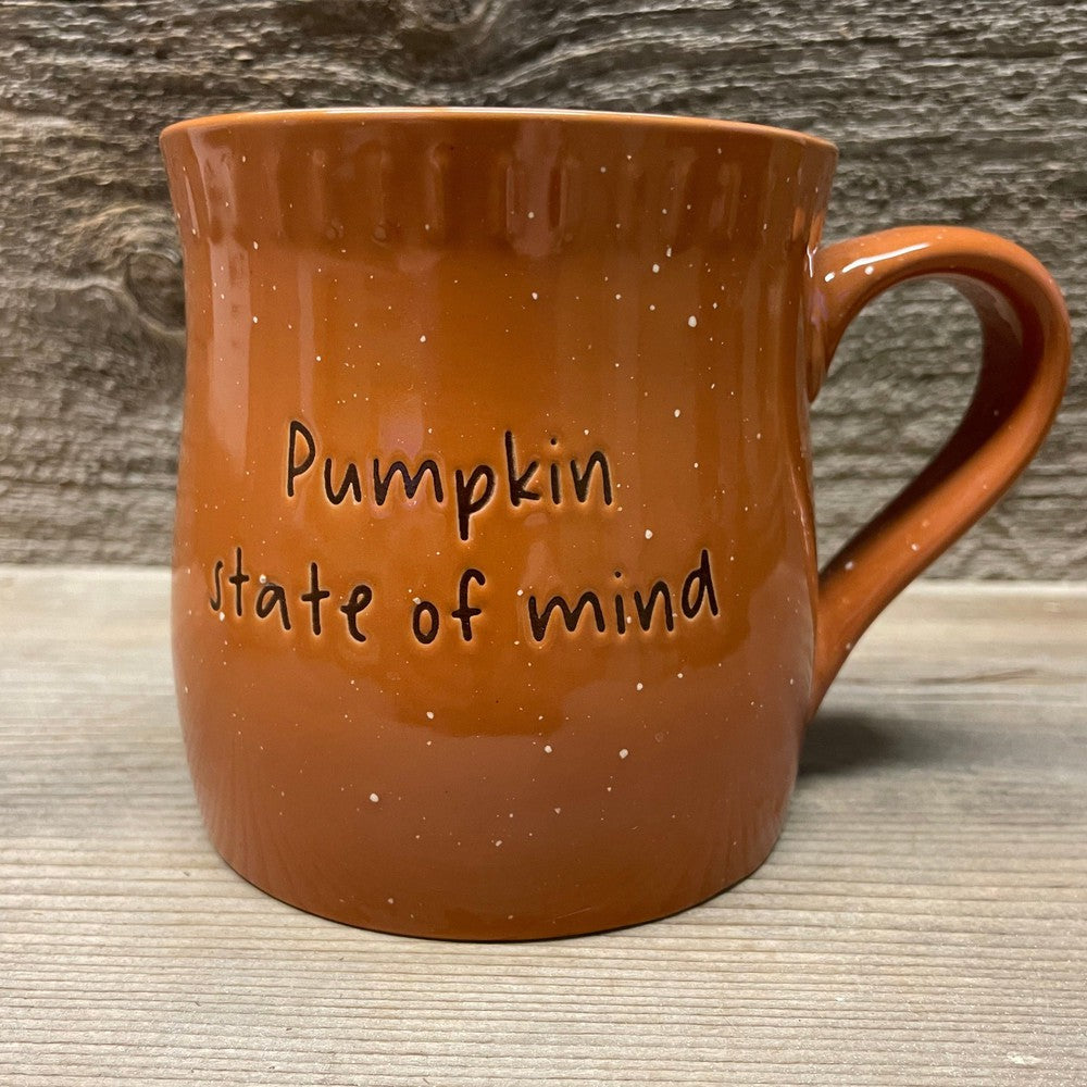 10 Strawberry Street Pumpkin State of Mind Mugs-Pair