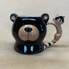 Bear Head with Racoon Hangle 3D Mug