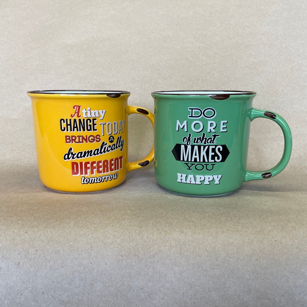 Better Kitchen Lifver Yellow and Green Mugs-Pair