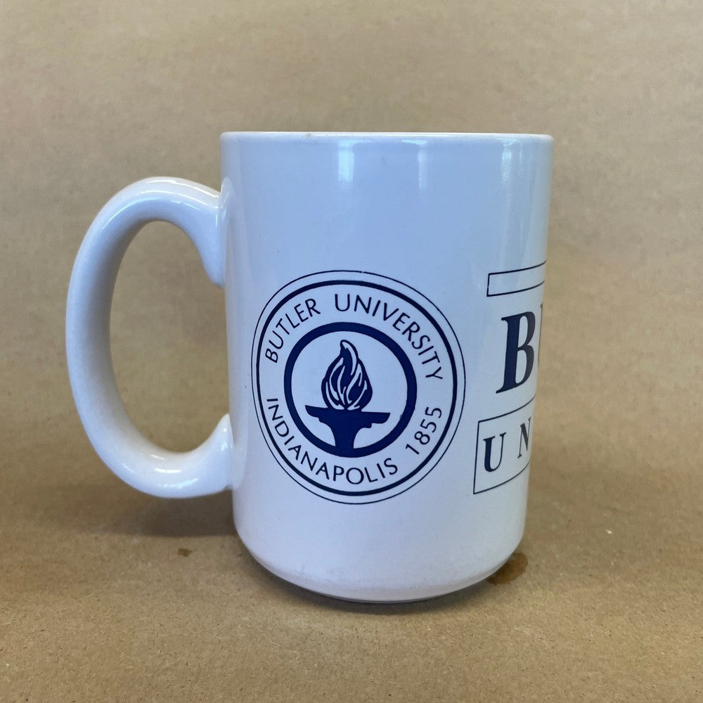 Butler University White Mug