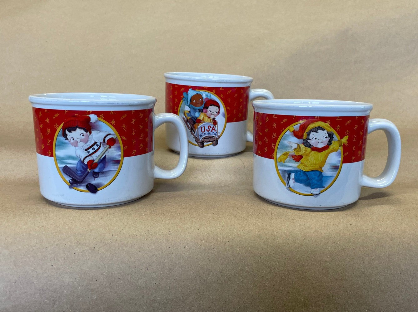 Campbell's Limited Edition 2002 U.S. Winter Olympics Mugs-Set 3 of 4