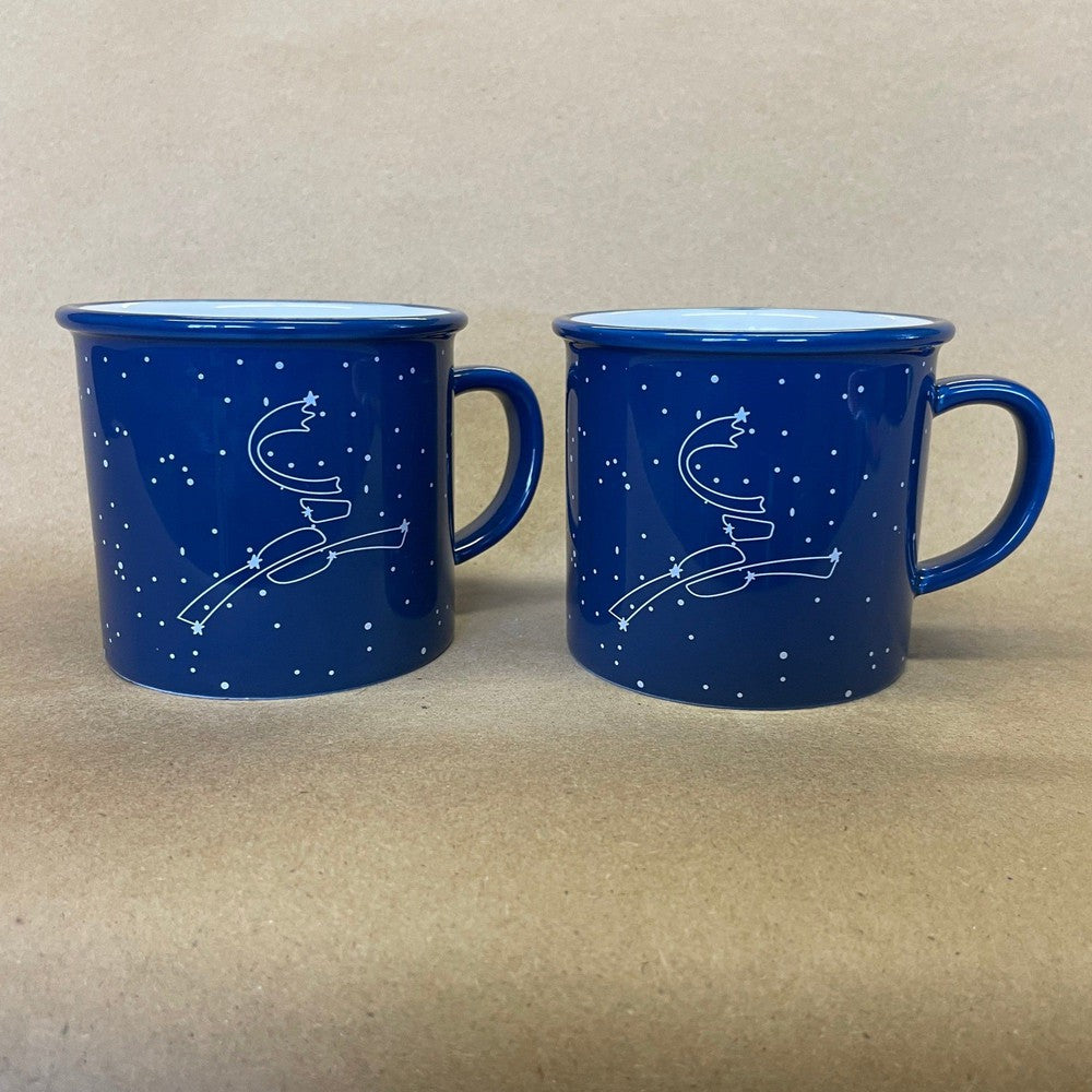 Caribou Coffee Blue Mugs-2014 Pair