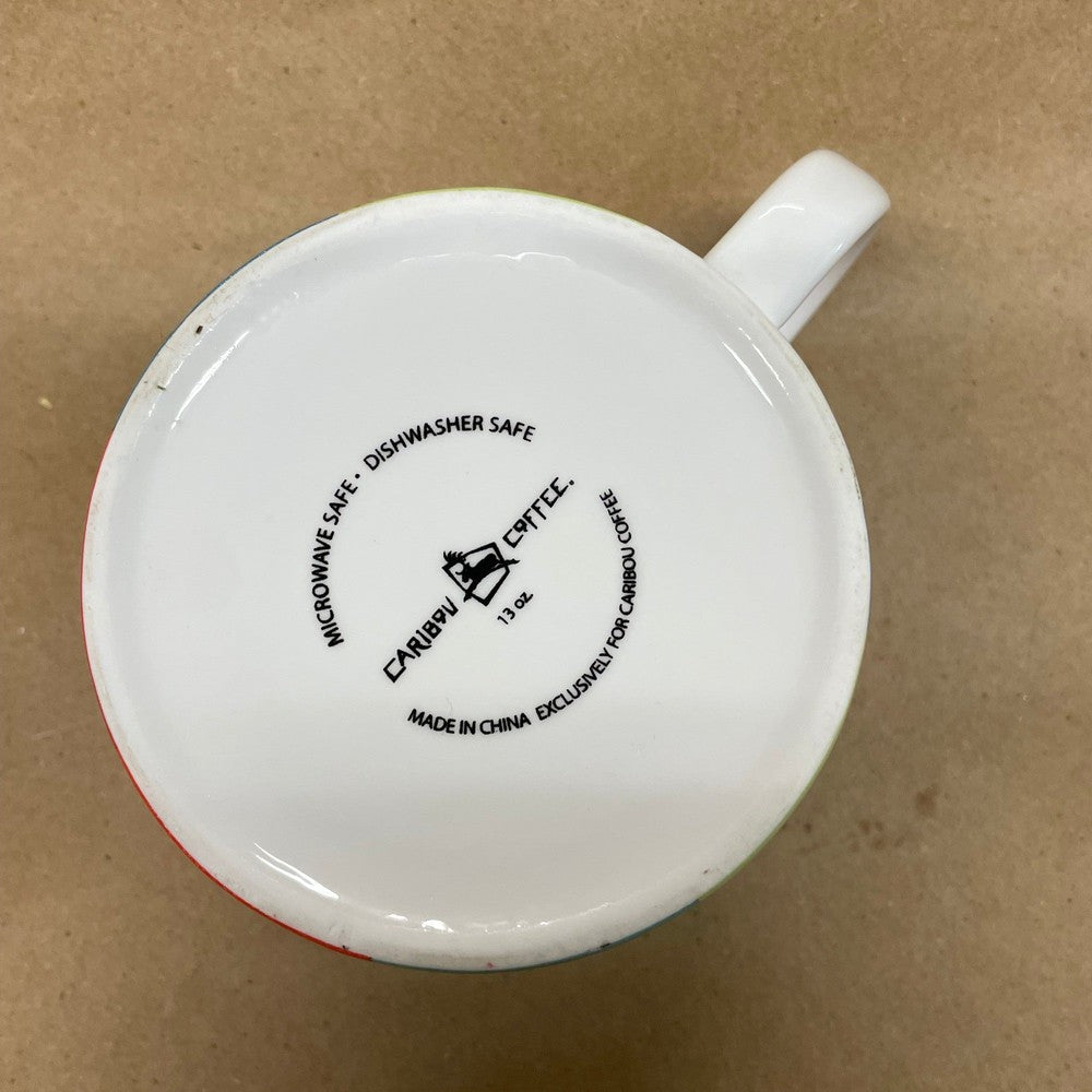 Caribou Coffee Colorful Logos Mug