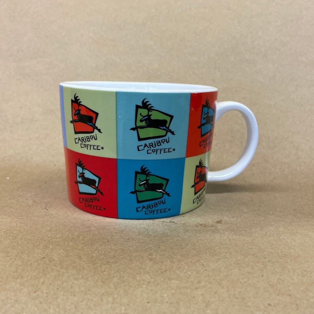 Caribou Coffee Colorful Logos Mug