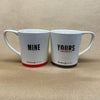 Caribou Coffee Yours/Mine Mugs-Pair-2013