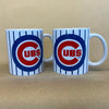 Chicago Cubs Pinstripe Mugs-Pair