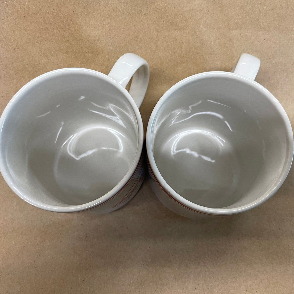 Coca-Cola Cafe from Gibson Mugs-2001 Pair