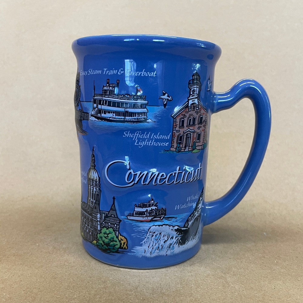 Connecticut Landmarks Embossed Mug