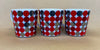 Crate & Barrel Red Dots Mugs-Set of 3