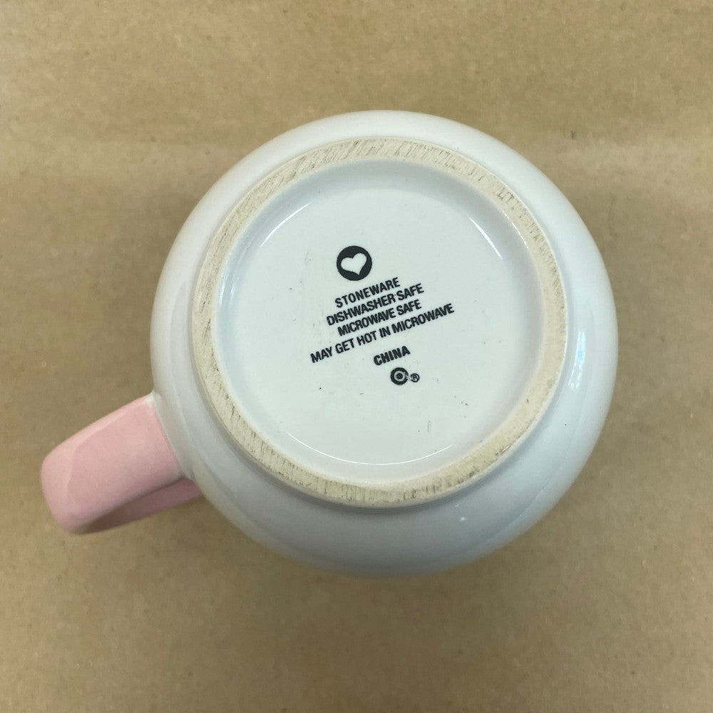 Crossed Arrows Pink Handle Mug