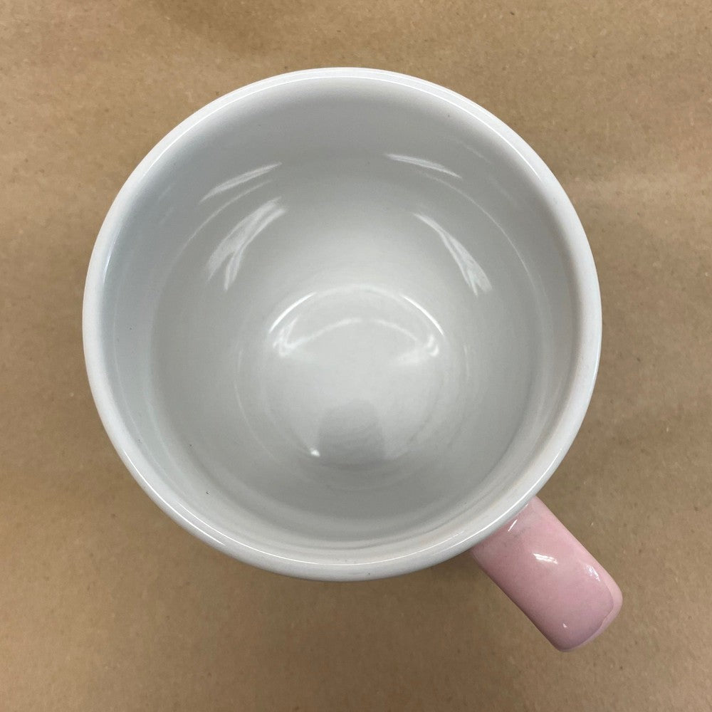 Crossed Arrows Pink Handle Mug