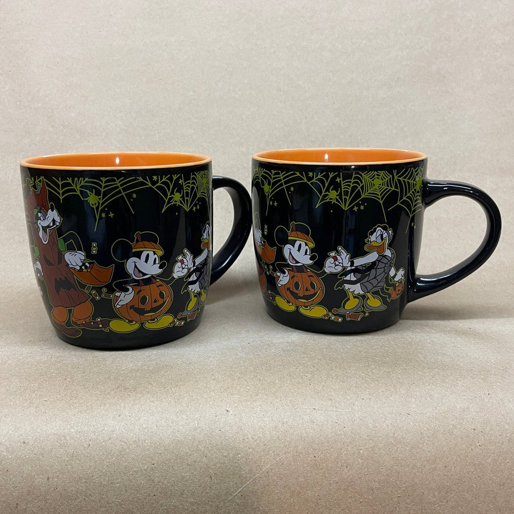 Disney Characters Halloween Mugs Pair