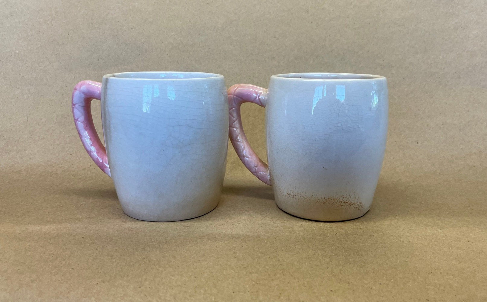 Disney Ludwig Von Drake Embossed Mugs-Pair-1961