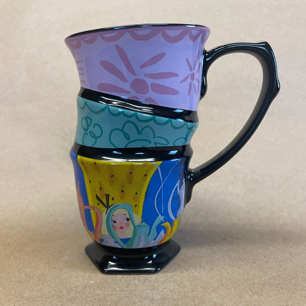 Disney Mary Blair Alice in Wonderland Stacked Tea Cups Mug