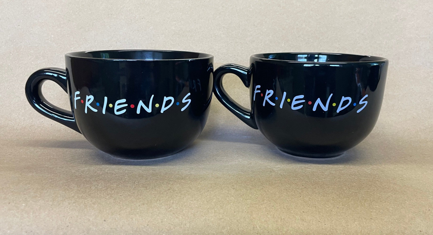 Friends Central Perk Black Mugs-Pair