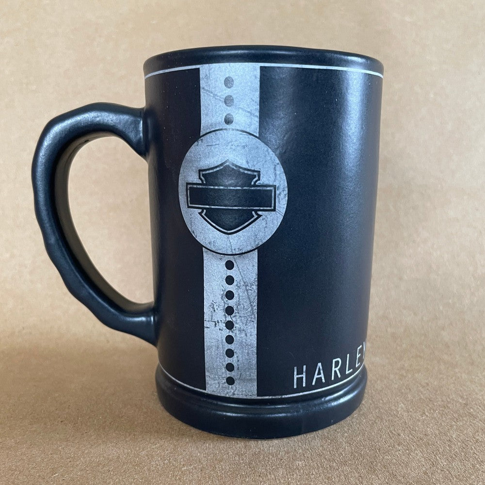 Harley Davidson Russ Berrie Black Grey 3D Logo Mug-2009