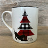 Hazel & Co. Plaid Christmas Tree and Dog Mug