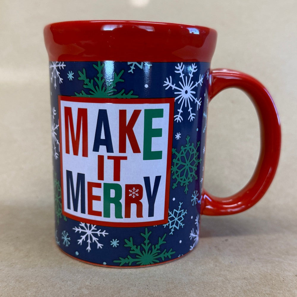 Design Pac Make It Merry Snowflakes Mug