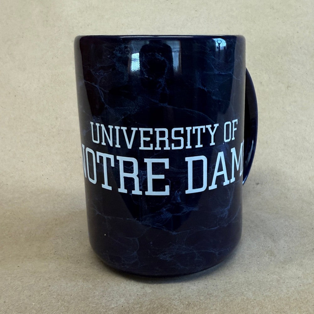 University of Notre Dame Blue Marbled Mug