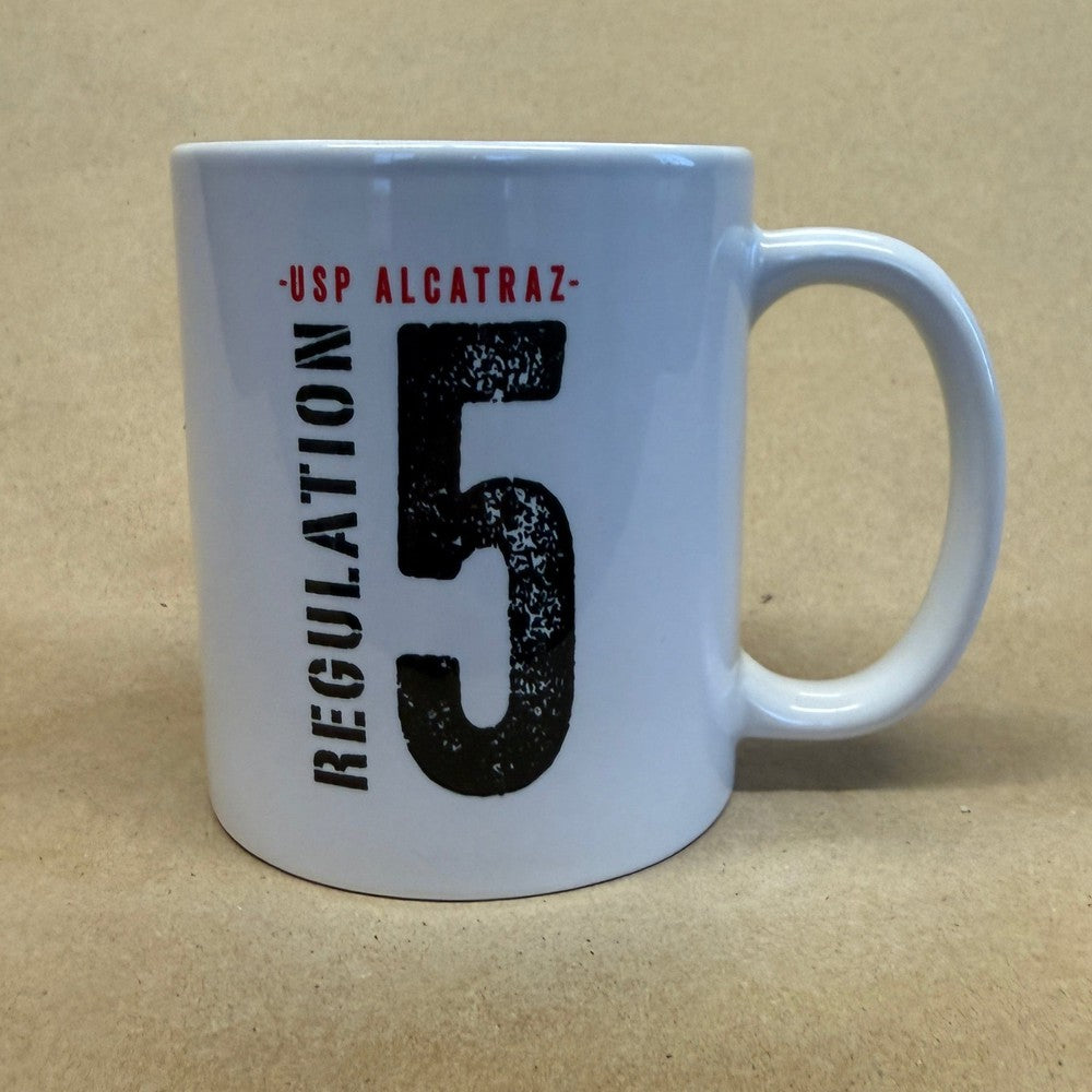 Alcatraz Regulation No. 5 Mug