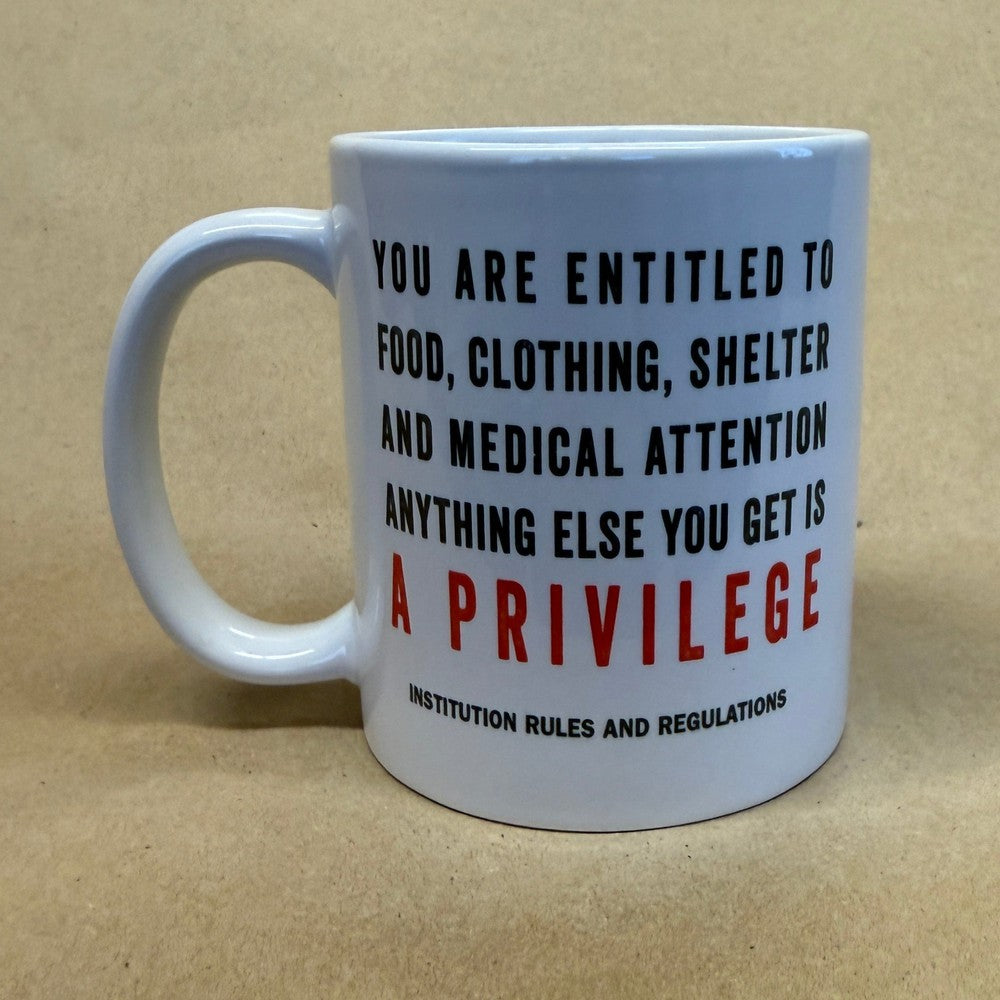 Alcatraz Regulation No. 5 Mug