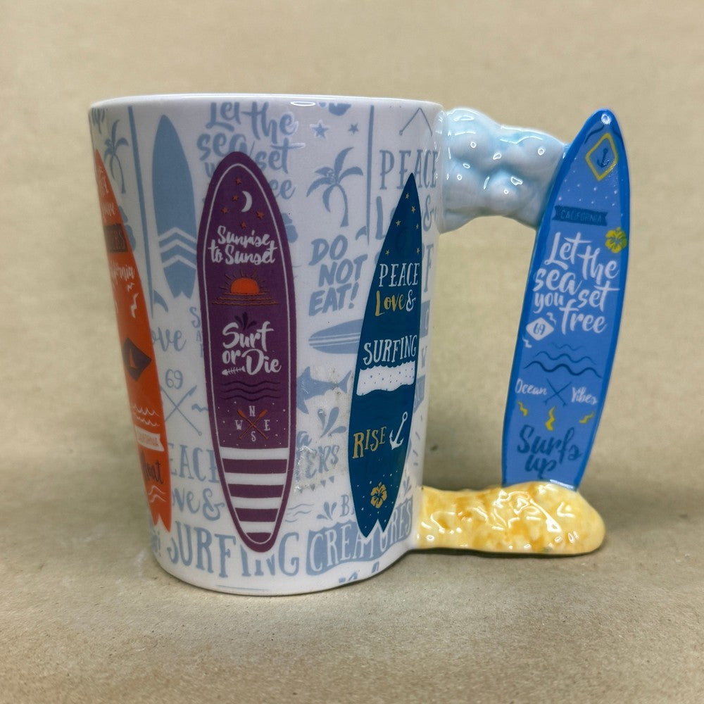 Sip of Art Surfboard Handle Mug-2018