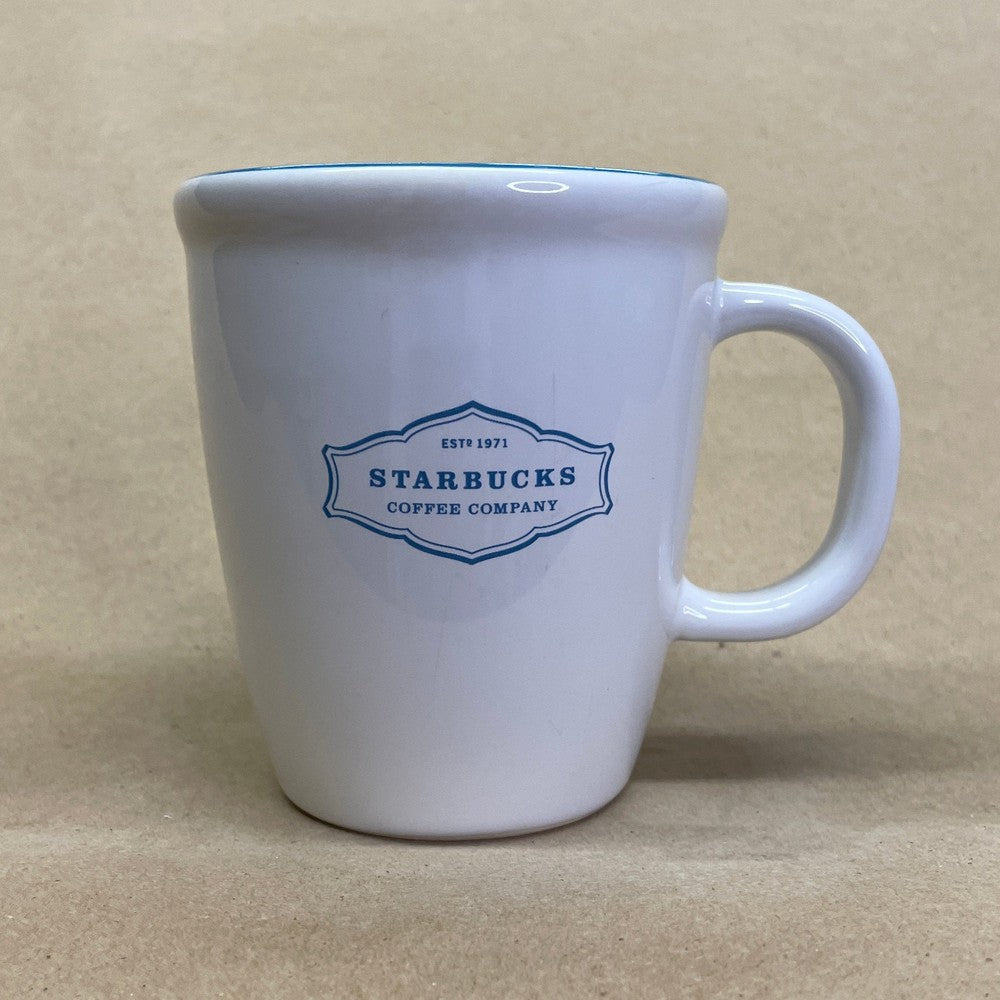 Starbucks White Est. 1971 Blue Inside Mug-2006