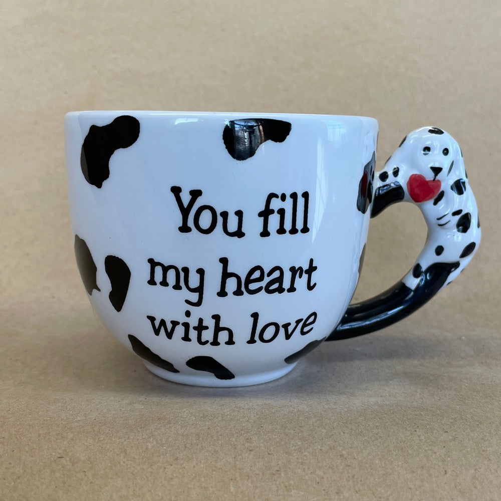 Ganz Dalmation You Fill My Heart with Love Mug