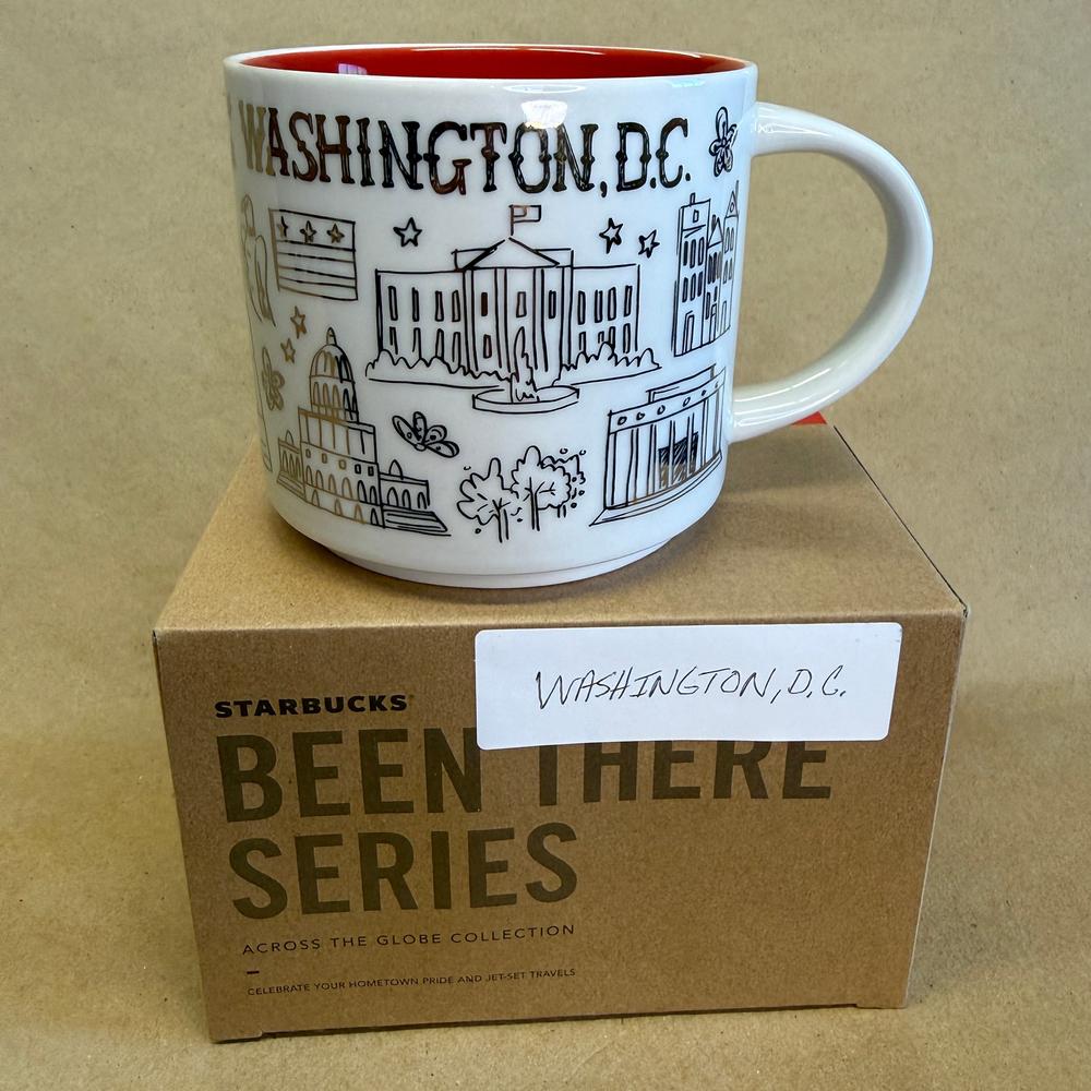 Starbucks Been There Series Washington DC Holiday Gold Mug NIB-2018