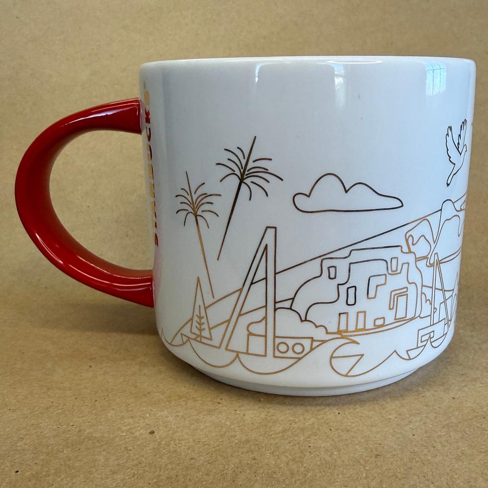 Starbucks You Are Here Series Cyprus Gold Holiday Mug NIB-2020