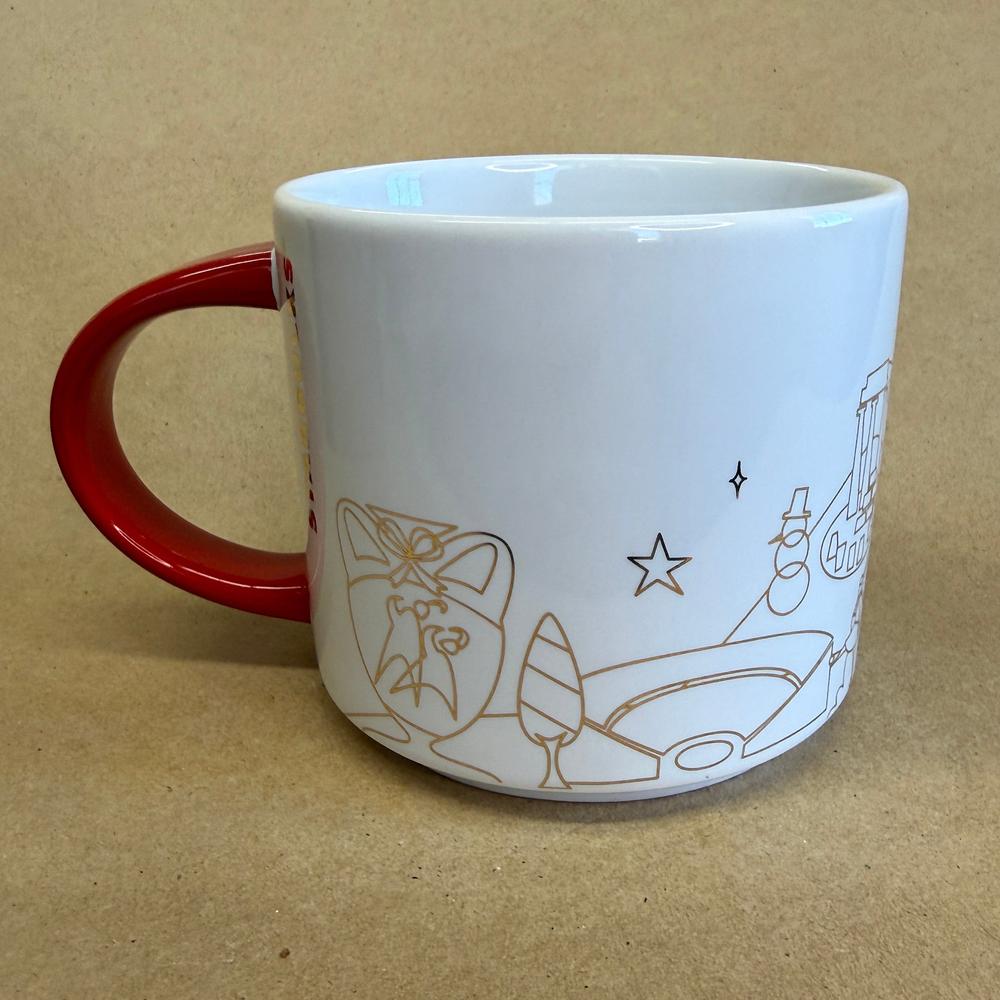 Starbucks You Are Here Series Greece Gold Holiday Mug NIB-2020