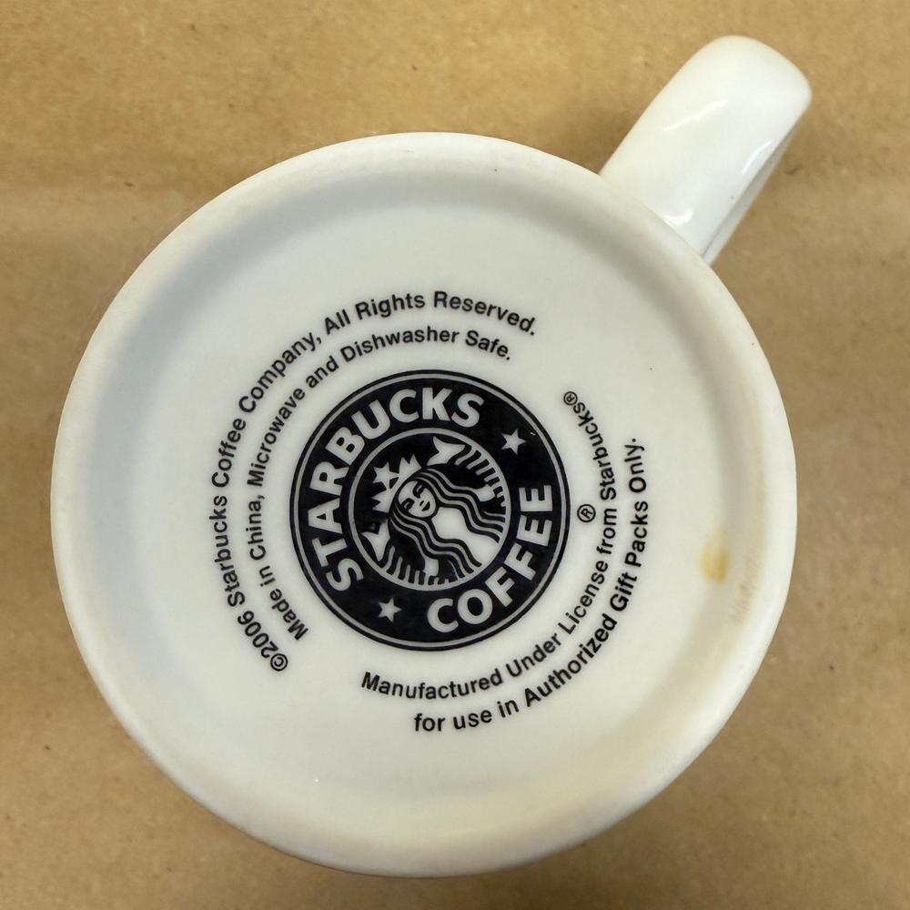 Starbucks White with Siren Logo Gift Packs Mug-2006