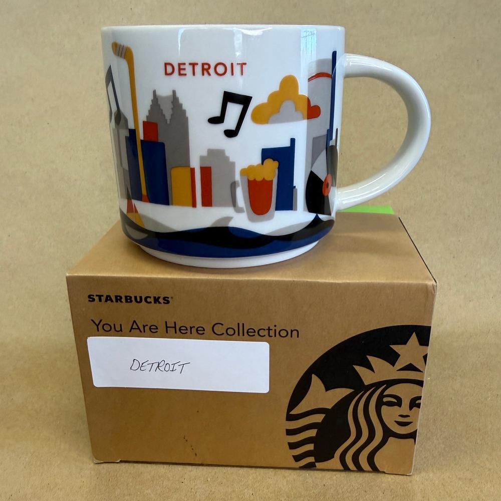 Starbucks You Are Here Series Detroit Mug NIB-2013