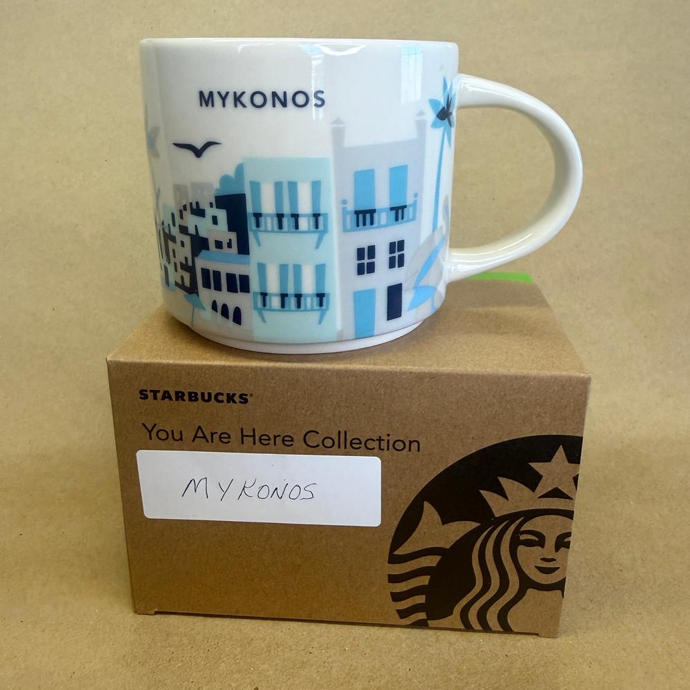 Starbucks You Are Here Series Mykonos Mug NIB-2019