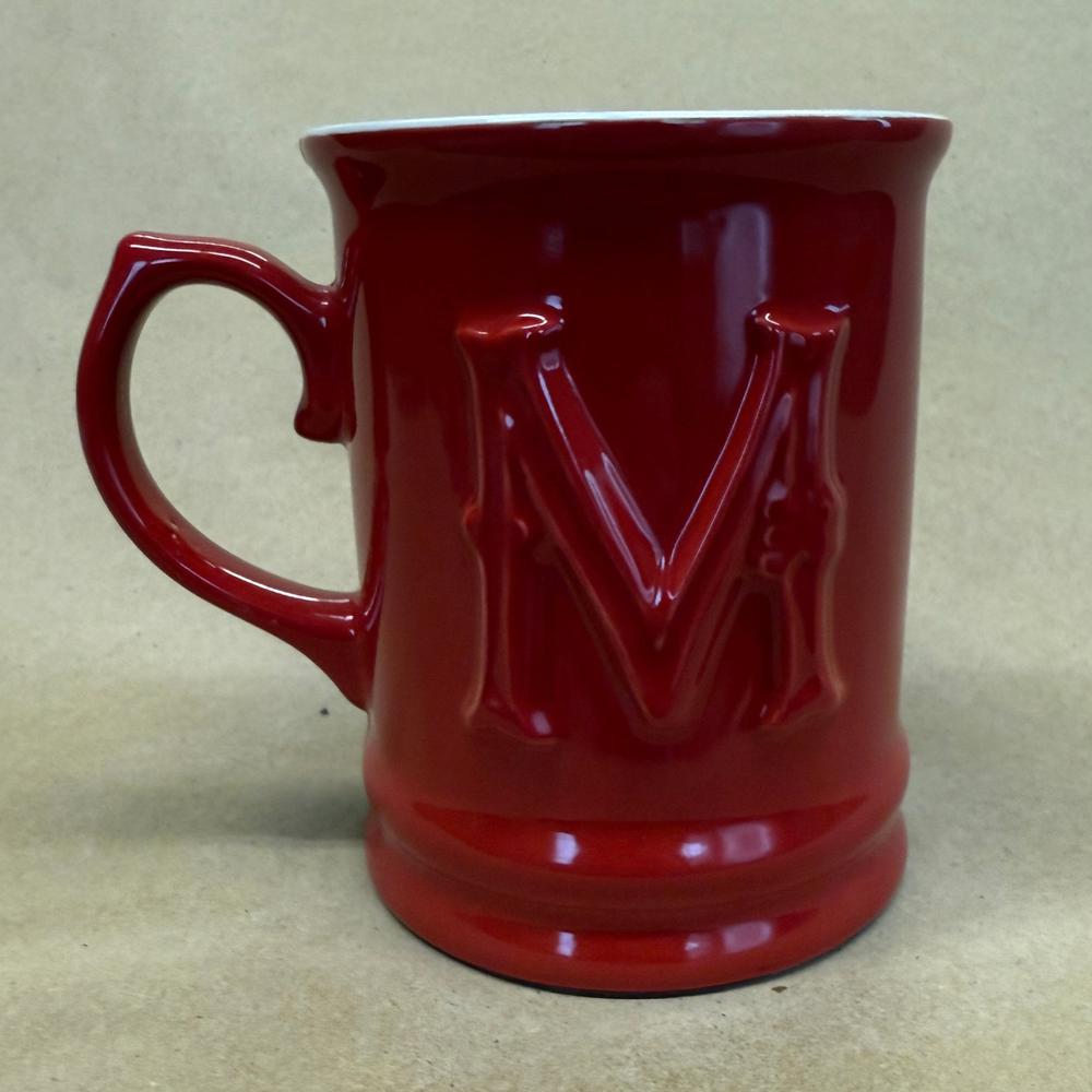 Signature Red "M" Momogram Mug