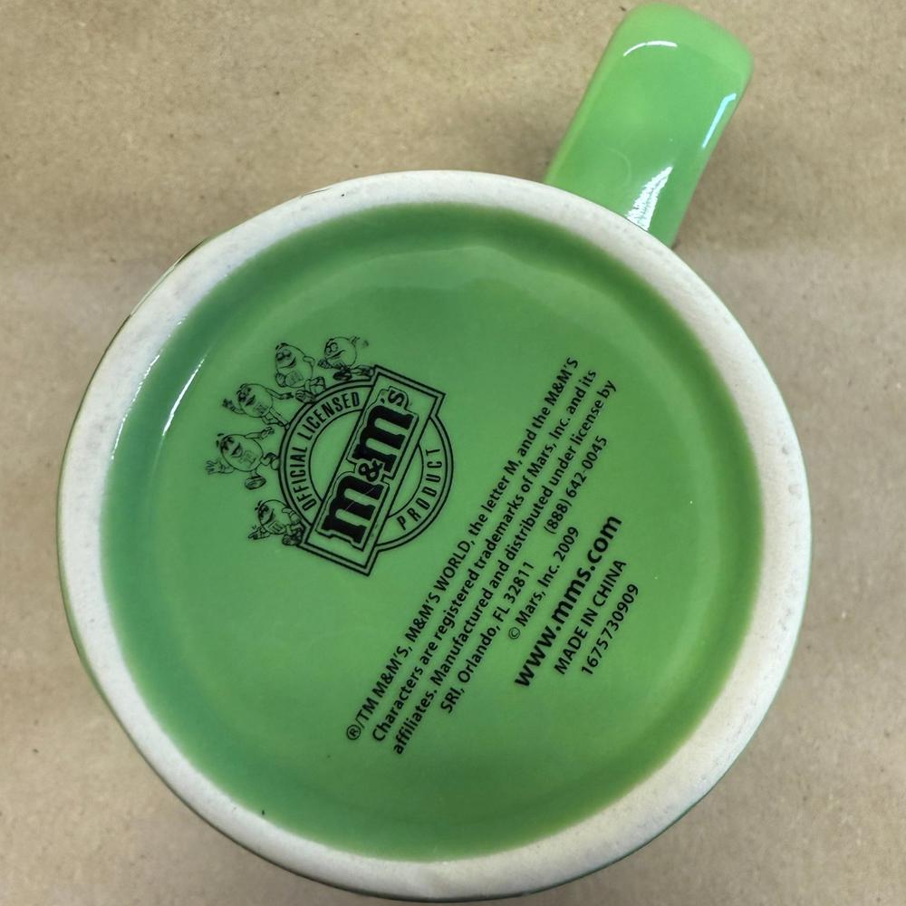 M&M Green Embossed Logo Mug-2009
