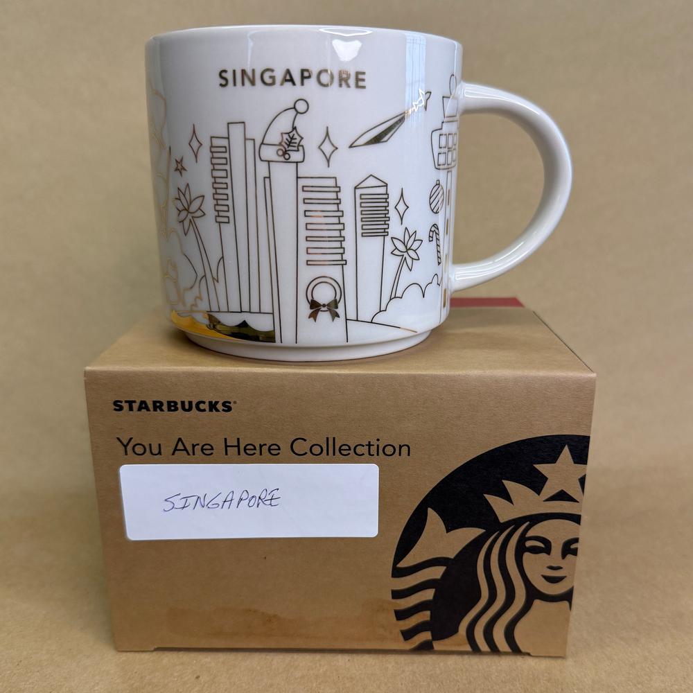 Starbucks You Are Here Series Singapore Gold Holiday Mug NIB-2018