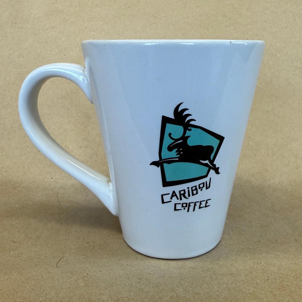 Caribou Coffee Old Logo White Mug