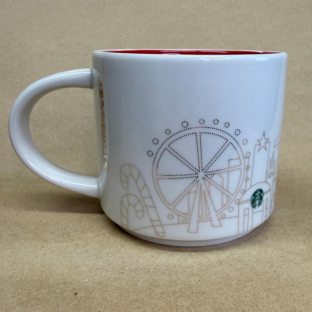 Starbucks You Are Here Series London Gold Holiday Mug NIB-2016