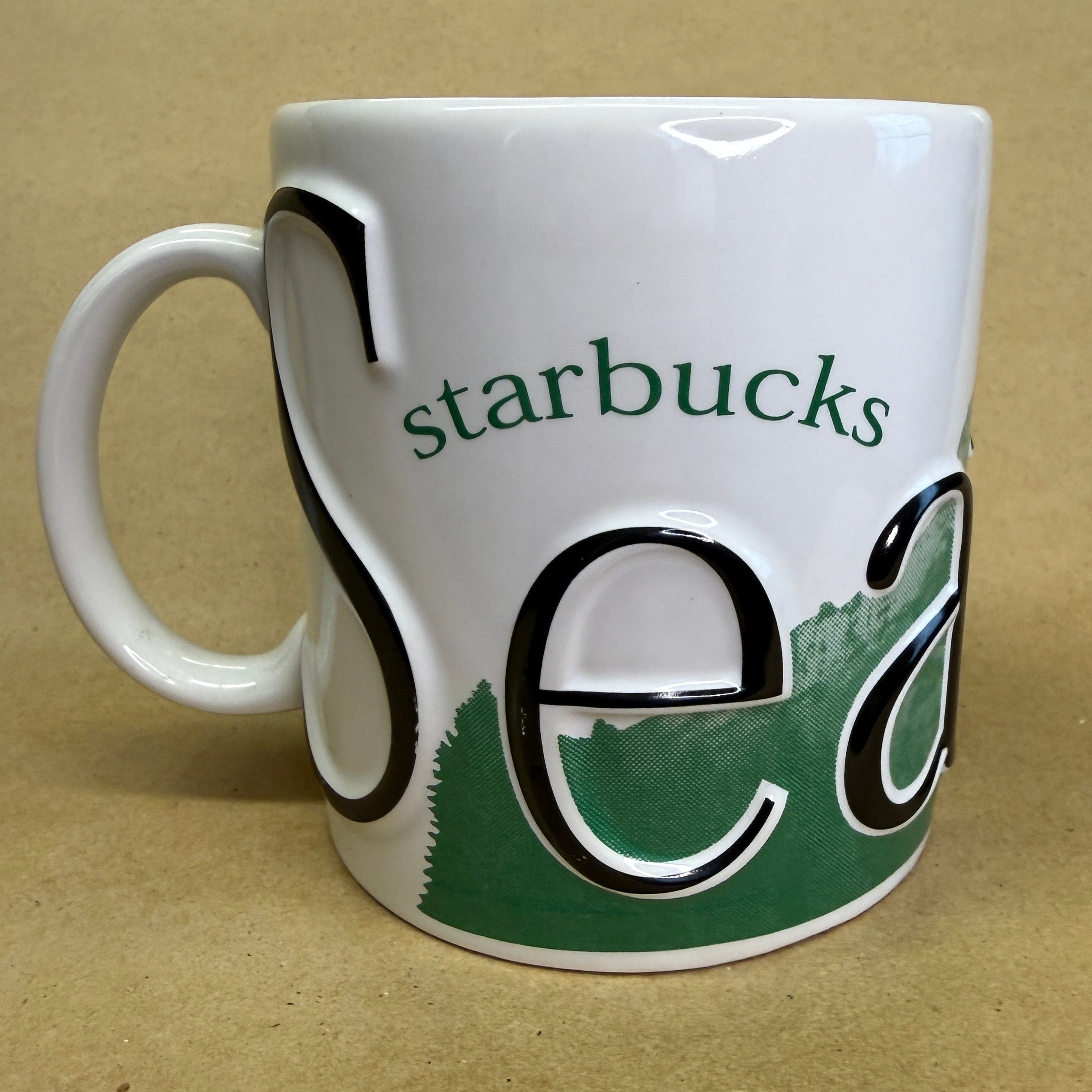 Starbucks Barista Seattle Embossed Mug-2003