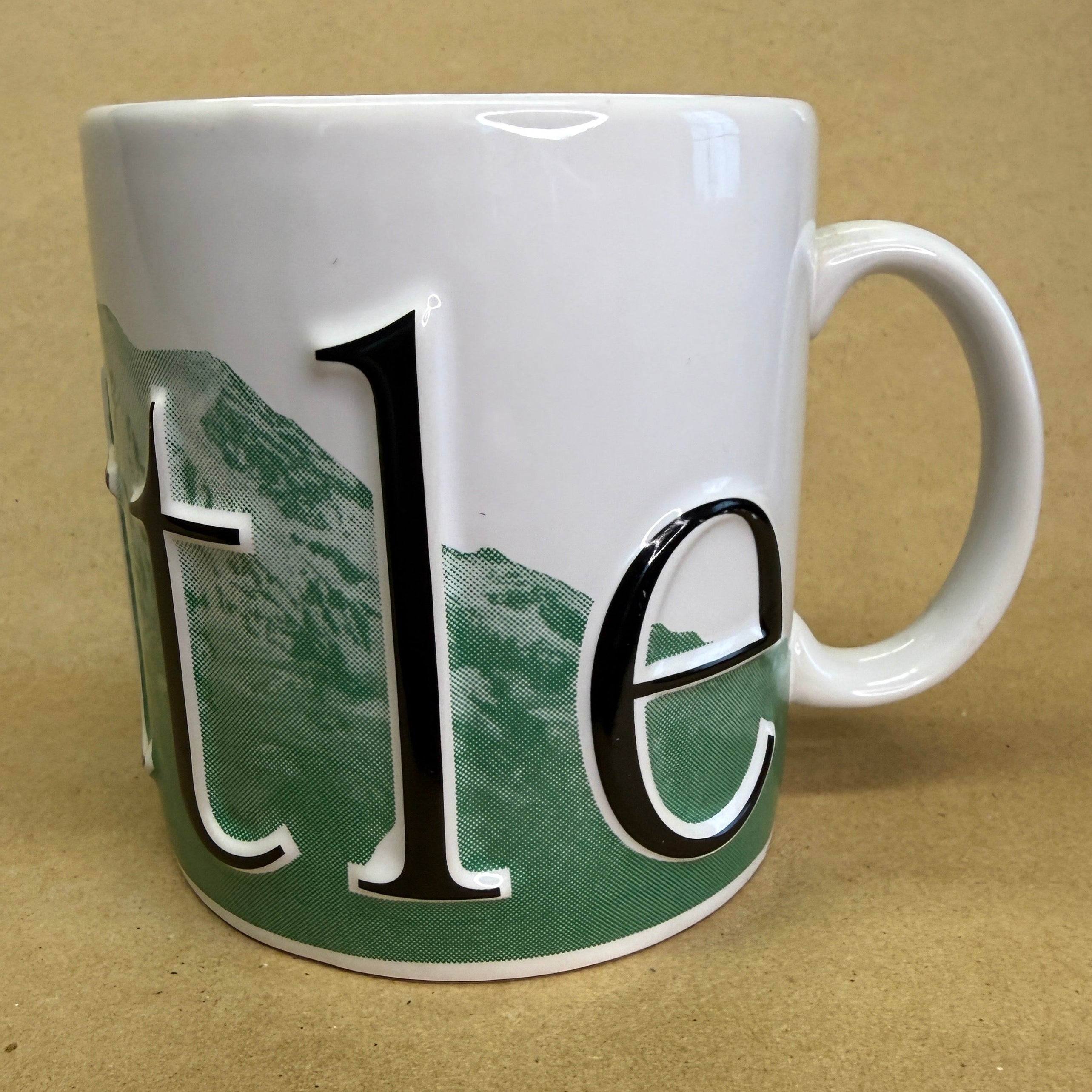 Starbucks Barista Seattle Embossed Mug-2003