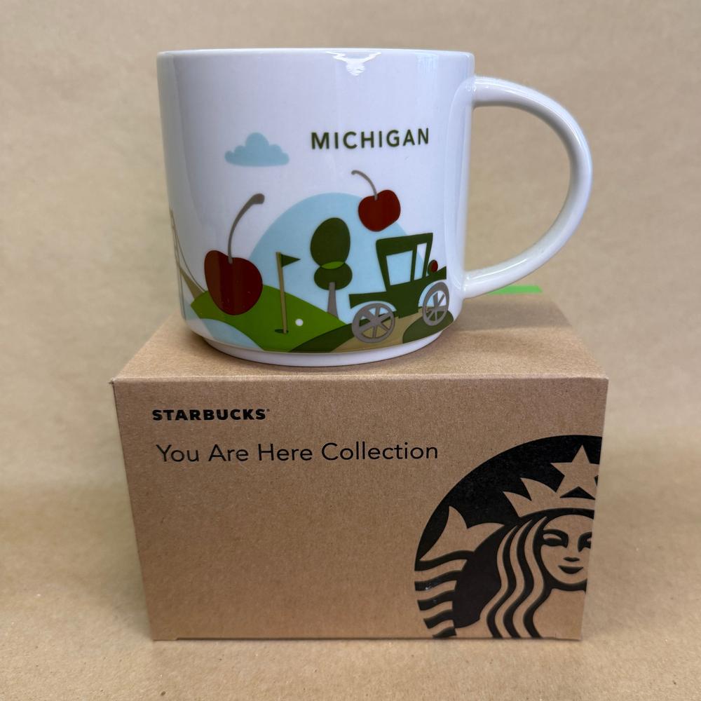 Starbucks You Are Here Series Michigan Mug NIB-2016