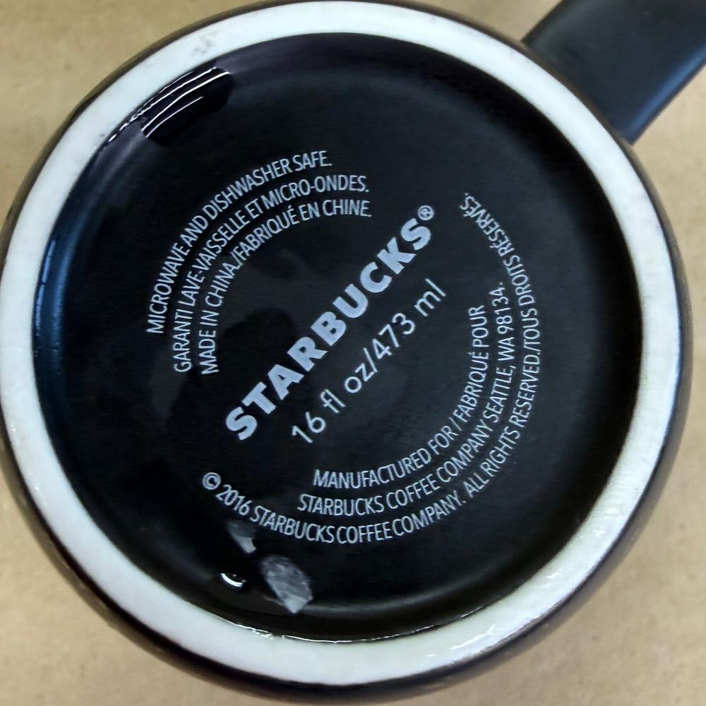 Starbucks Barista Matte Black Speckled Est. 1971 Mug-2016