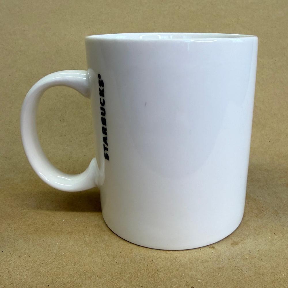 Starbucks White Green Siren Square Mug-2016