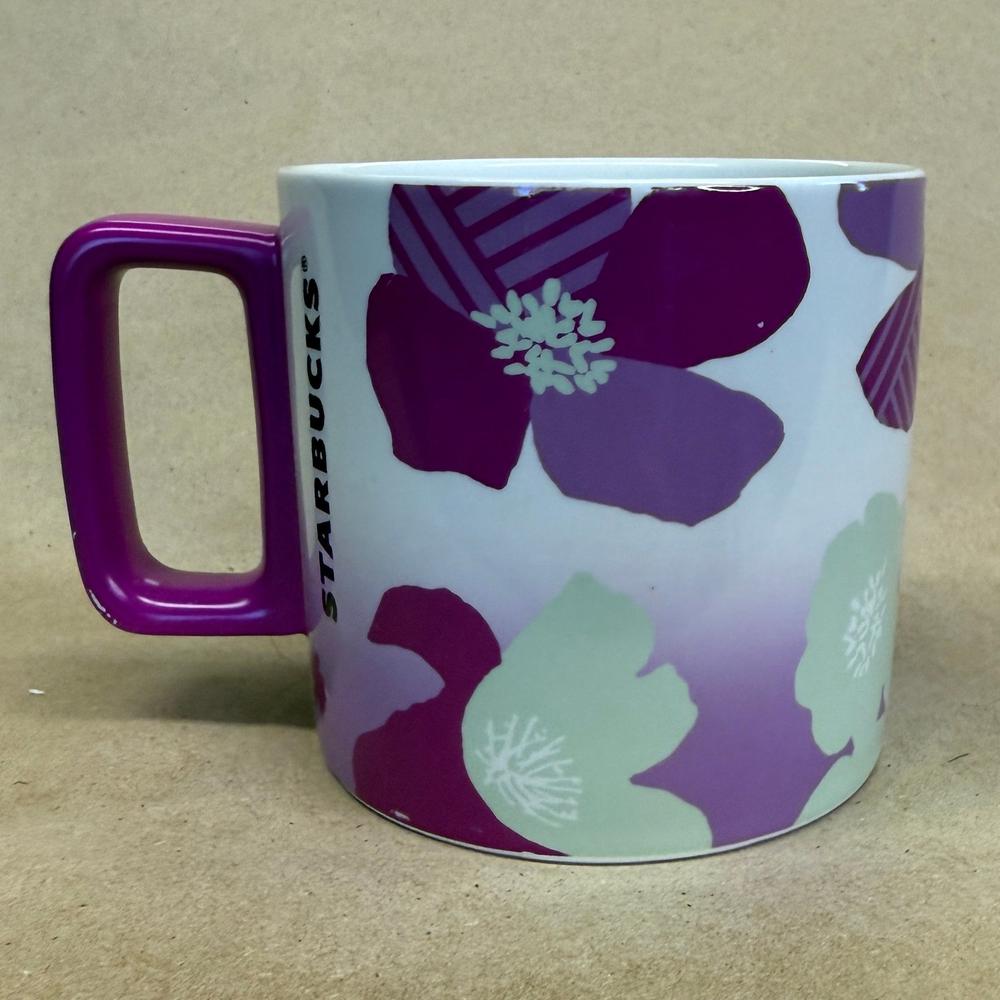 Starbucks Purple Fushia Flowers Mug-2022