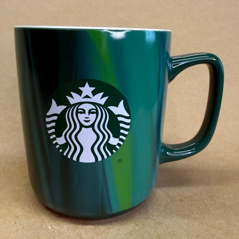 Starbucks Siren Green Variegated Stripe Mug-2022