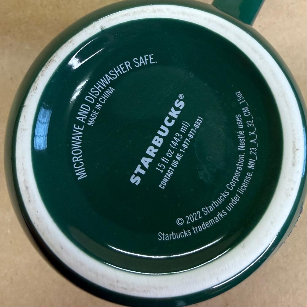 Starbucks Siren Green Variegated Stripe Mug-2022