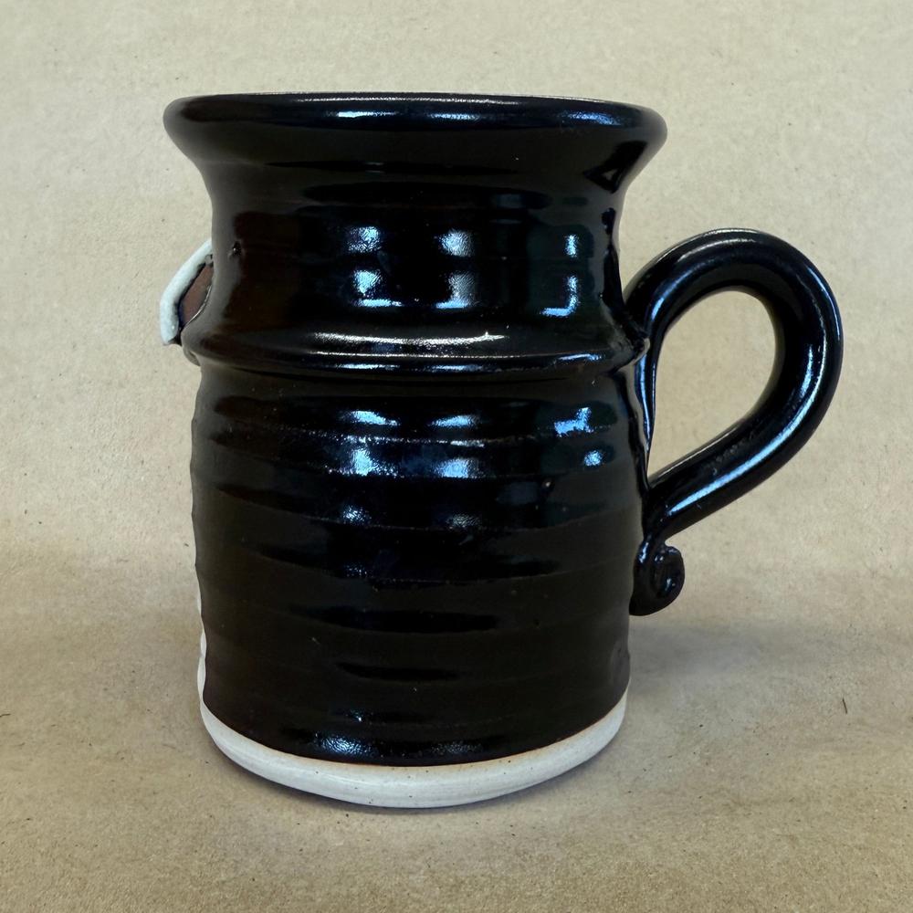 Bradford Pottery Female Camper Funny Face Stoneware Mug