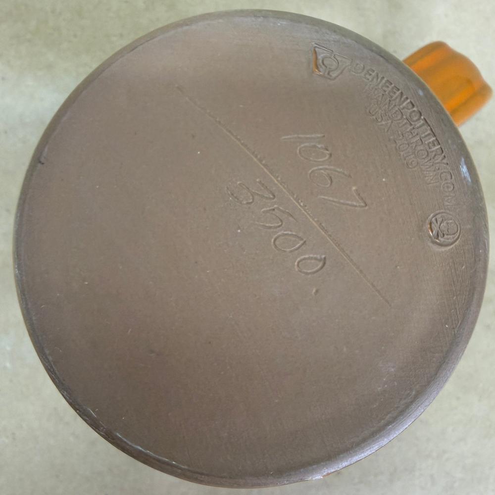 Death Wish Coffee Cauldron Aged Pumpkin Deneen Pottery Mug-2019 #1067/3500
